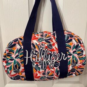 Tommy Hilfiger Colorful Floral Travel Bag / Duffle Tote